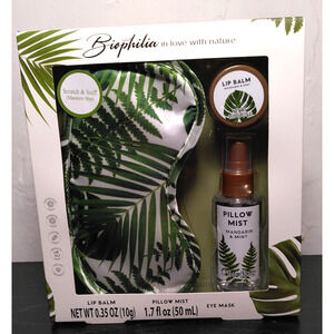 Biophilia In Love With Nature 3 Pc Sleep Set Mandarin Mint Beauty Gift Set Vegan